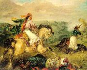 Eugene Delacroix Mounted Greek Warrior oil painting artist